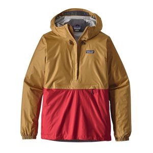 Cortavientos Impermeable Torrentshell Pullover Hombre Café / Rojo