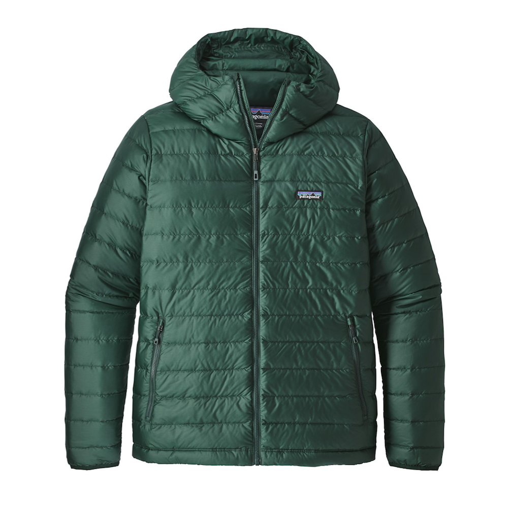 Parka Pluma Down Sweater Hoody Hombre Verde