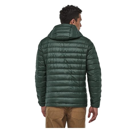 Parka Pluma Down Sweater Hoody Hombre Verde - Imagen 3