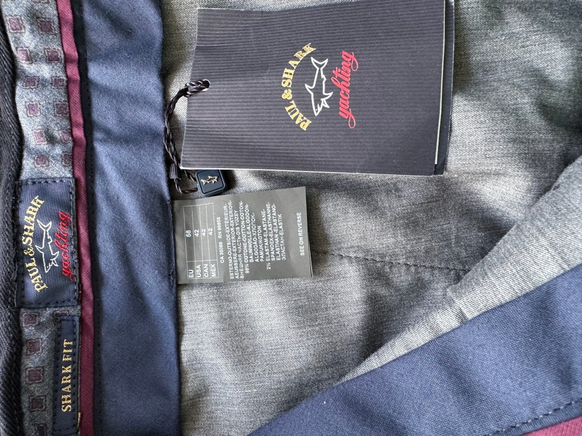 Paul And Shark Navy Soft Chino - Imagen 7