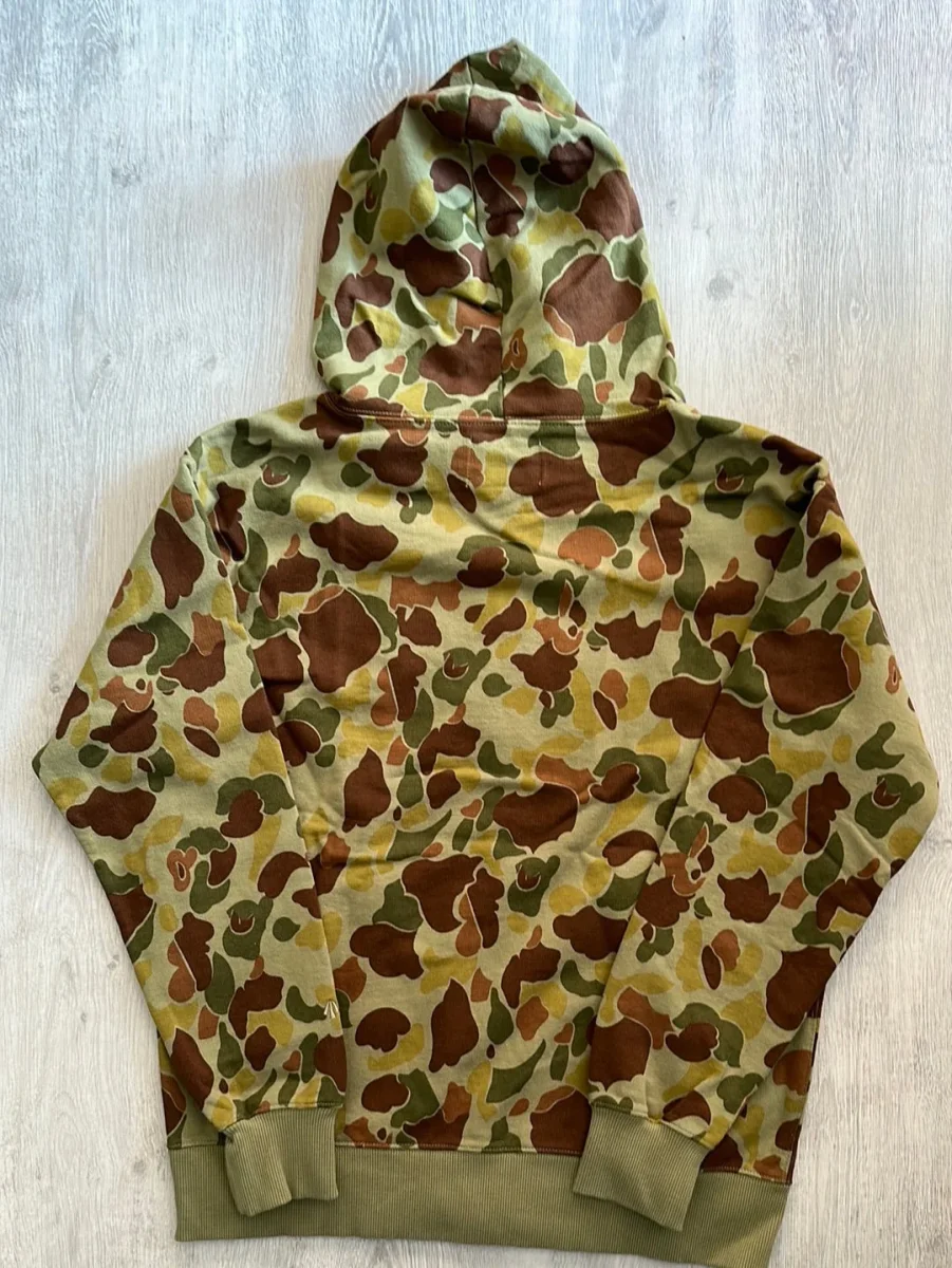 Nigel Cabourn Camo Embroidered Arrow Zip Hoodie Jacket - Imagen 3