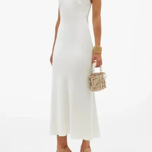 Galvan Bridal Ibiza White Satin One Shoulder Wedding Dress
