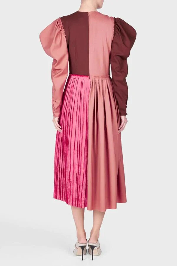 REJINA PYO Ivy Panelled Midi Colourblock Dress - Imagen 5