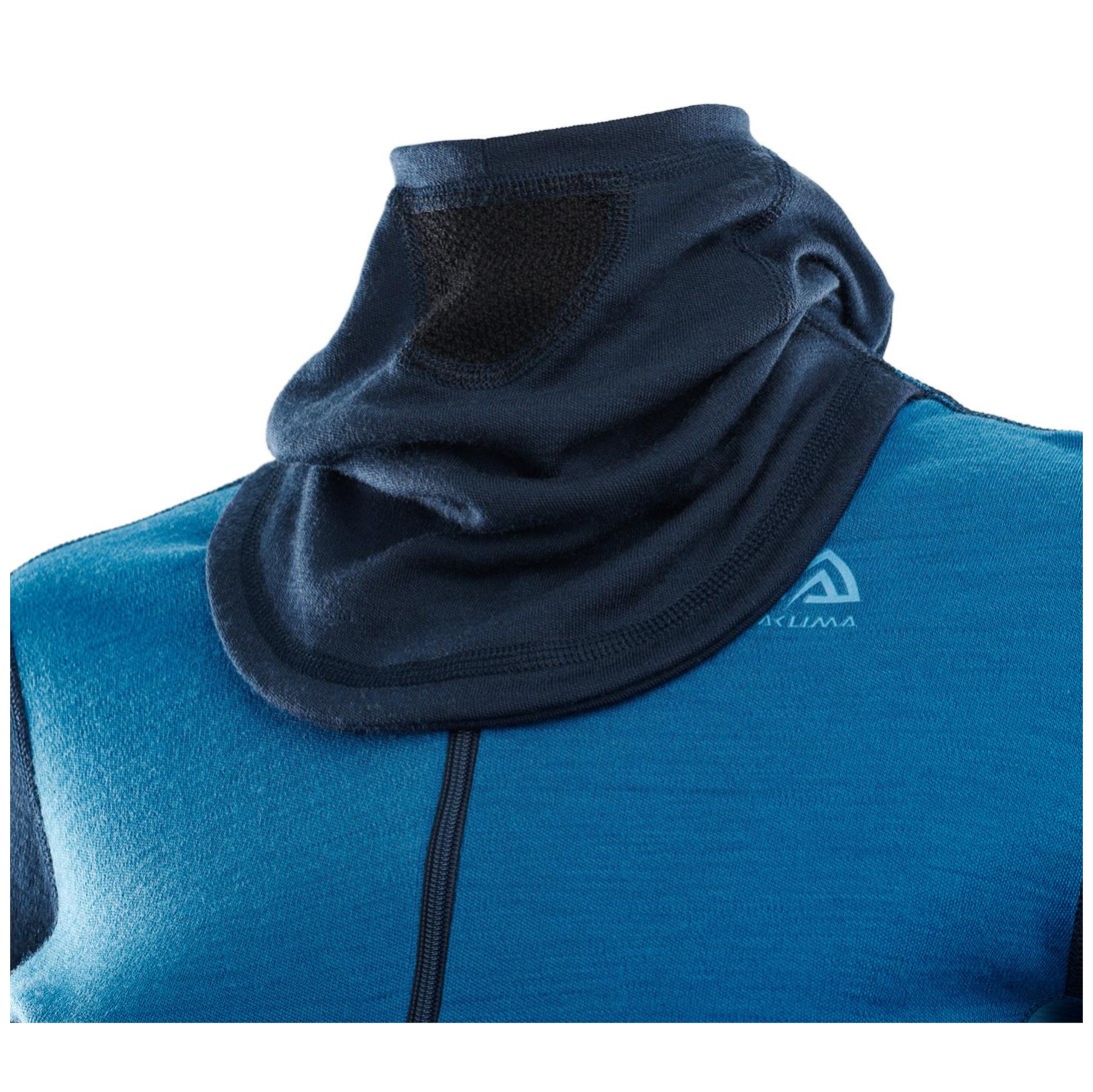 Primera Capa Mujer Warmwool HoodSweater W/Zip Azul - Imagen 5