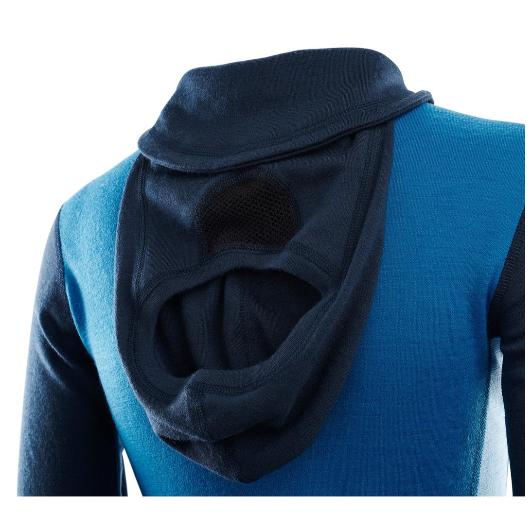 Primera Capa Mujer Warmwool HoodSweater W/Zip Azul - Imagen 6