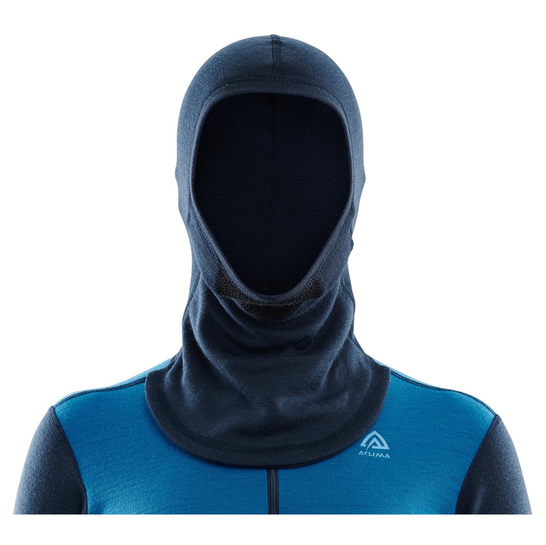 Primera Capa Mujer Warmwool HoodSweater W/Zip Azul - Imagen 7
