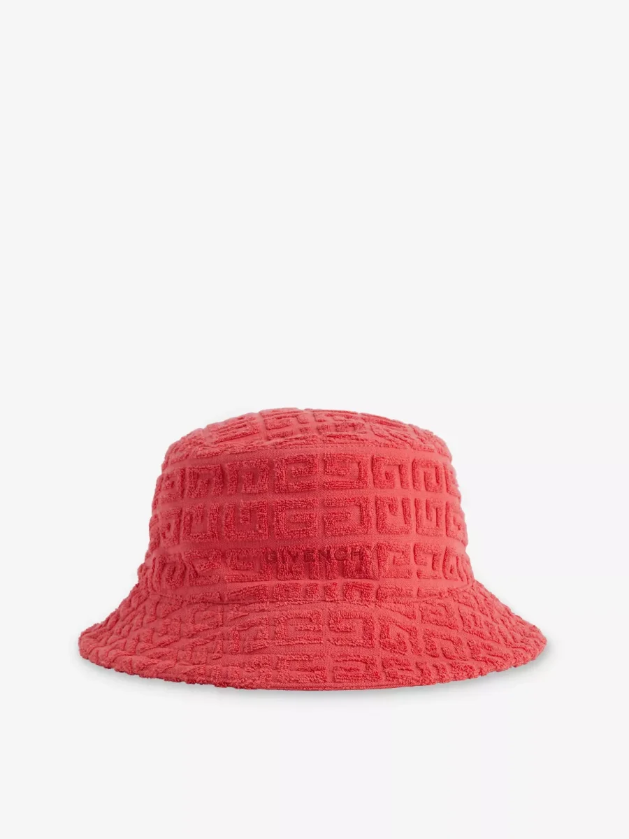 Givenchy 4G Logo Terry Cloth Coral Bucket Hat - Imagen 2
