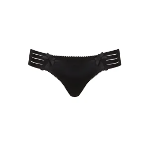 Bordelle Adjustable Webbed Black Thong