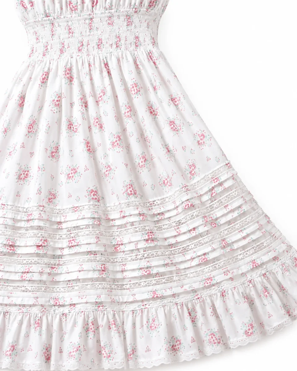 Amy Jane London Floral Print Square Neck Puff Sleeve Dolly dress - Imagen 4