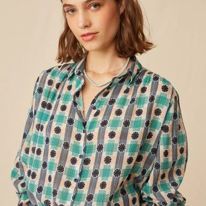 Camisa manga larga estampada