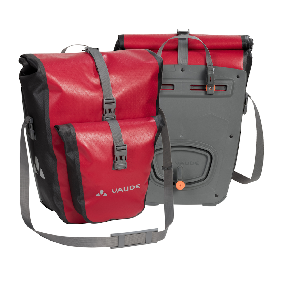 Alforja Impermeable Trasera Aqua Plus Rojo – Par