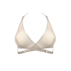 Bordelle Signature Art Deco Caramel Wireless Soft Cup Mesh Wrap Bra