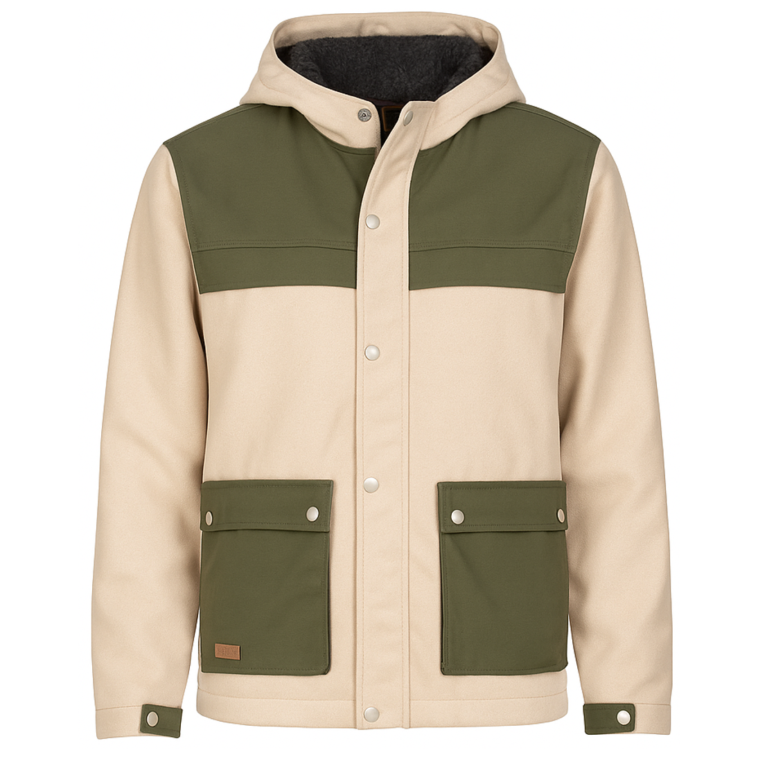 Chaqueta Paño Uarr Hombre Beige - Imagen 2