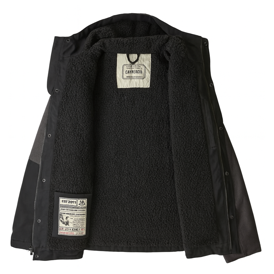 Chaqueta Paño Uarr Hombre Negro - Imagen 4