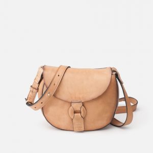 Bolso bandolera en tono beige envejecido
