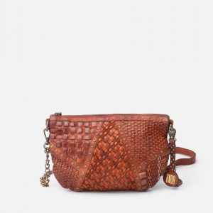 Bolso de piel trenzada cuero