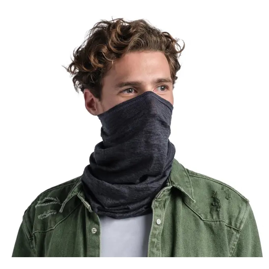 Bandana Original Merino lightweight Gris - Imagen 3