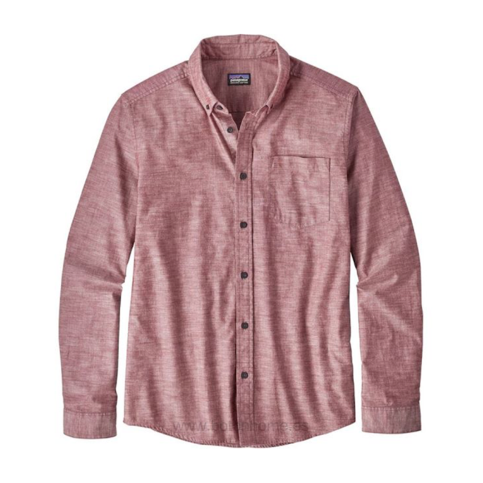 Camisa Manga Larga Bluffside Hombre Rojo
