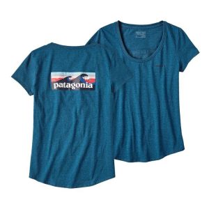 Polera Board Short Logo Cotton Scoop Mujer Azul