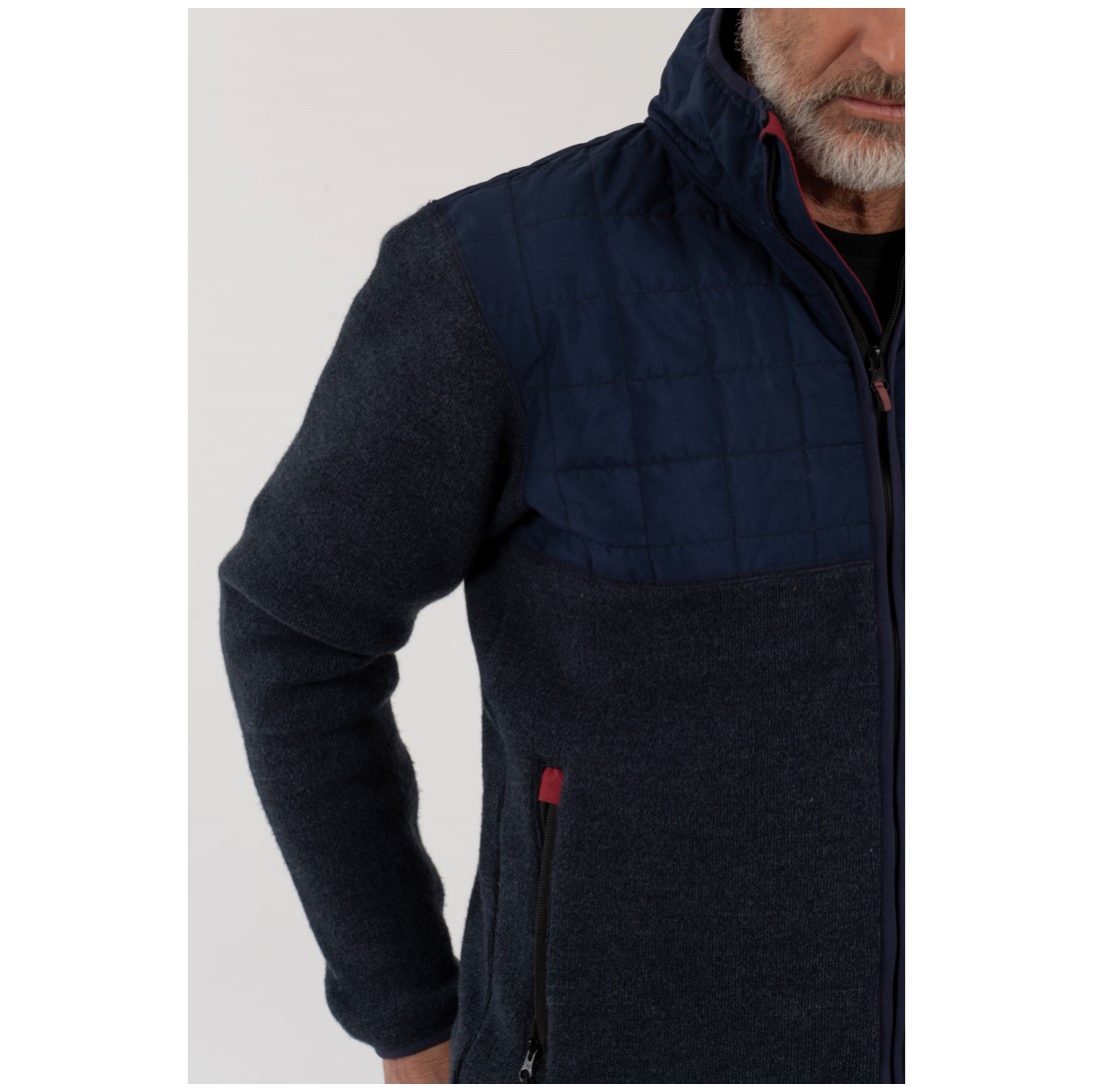 Bomber Hibrido Herrtschiske Hombre Azul - Imagen 4