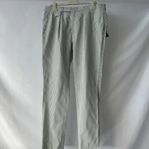 Ralph Lauren Polo Seersucker Trousers In Blue White Striped