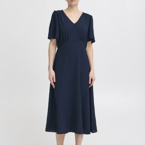 Vestido largo azul marino