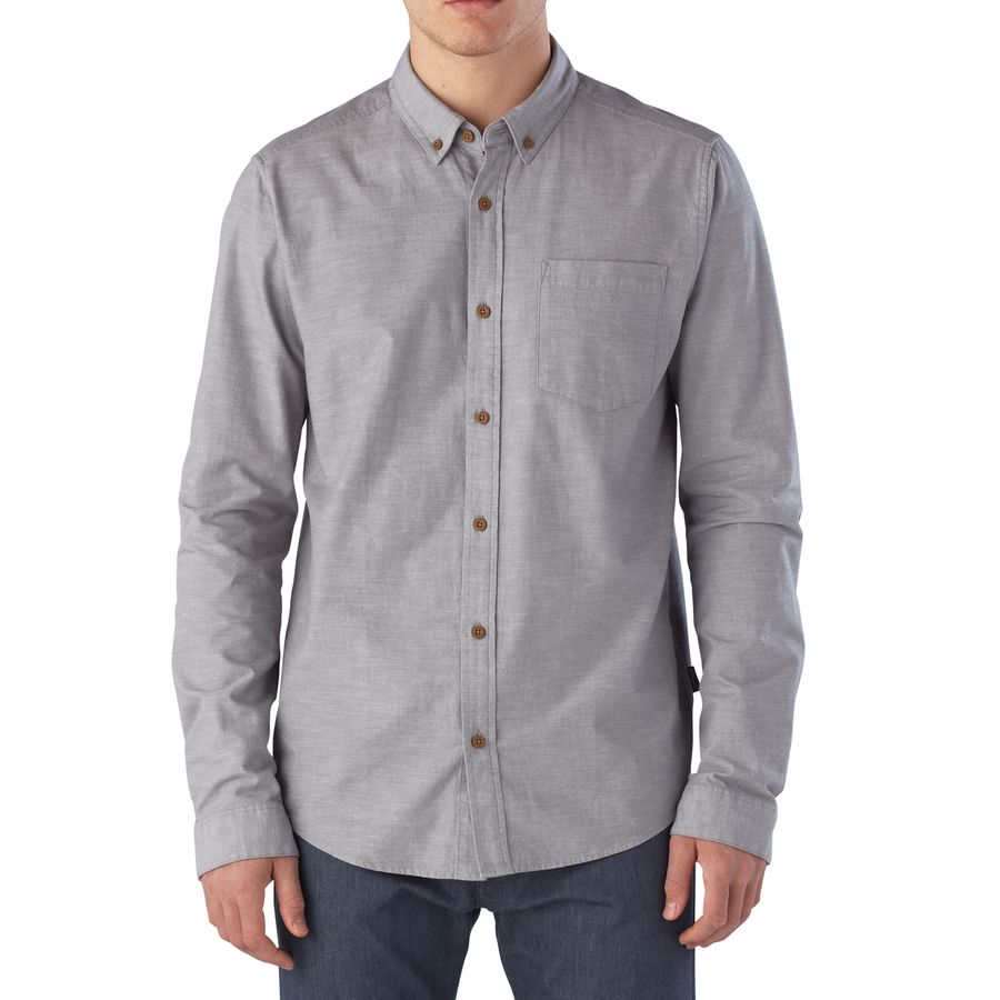 Camisa Manga Larga Bluffside Hombre Gris - Imagen 3