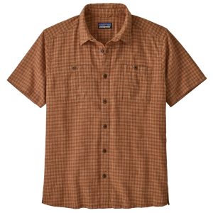 Camisa Back Step Hombre Café