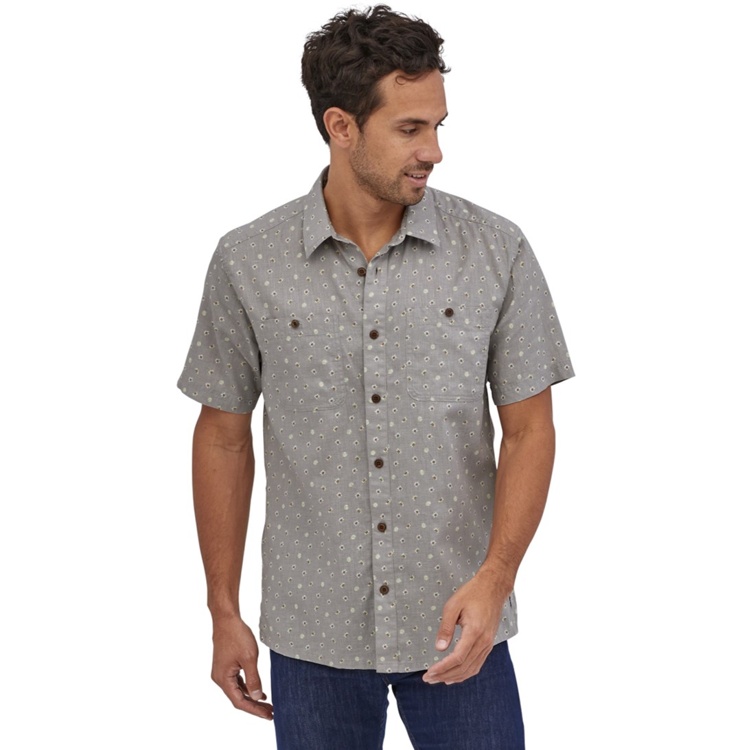 Camisa Back Step Hombre Gris - Imagen 3