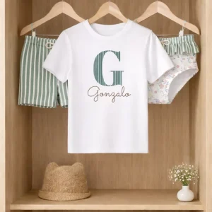 Camiseta personalizada rayas verdes