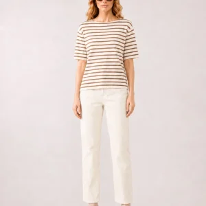 Khaite Brandy Striped Silk Knit Top