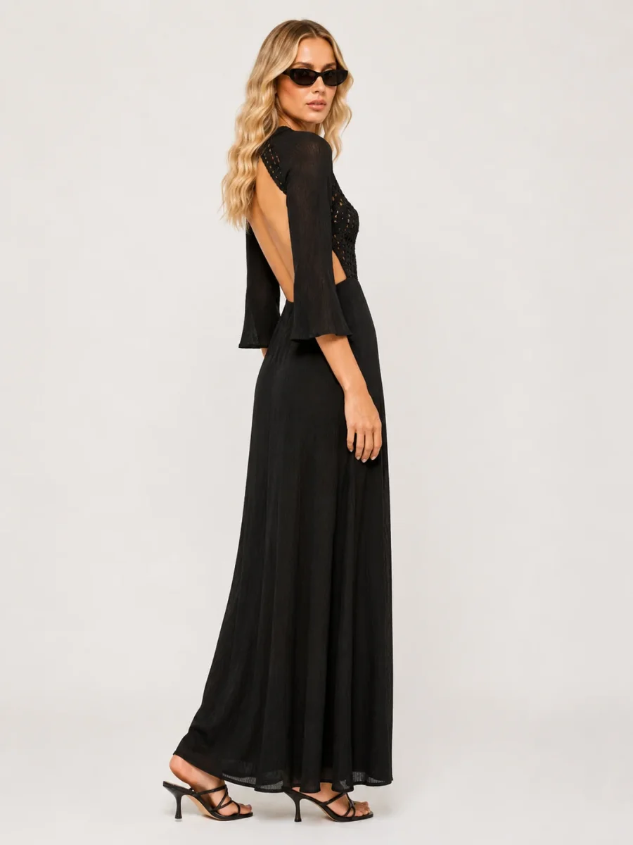 Antik Batik Crochet Backless Nelly Dress