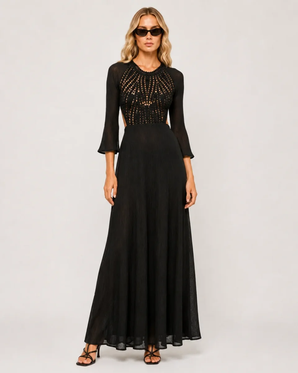 Antik Batik Crochet Backless Nelly Dress - Imagen 3