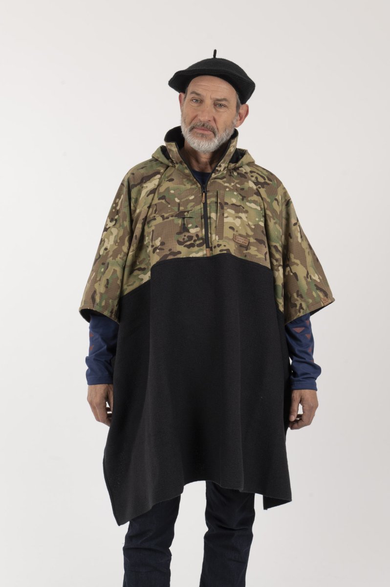 Poncho Taita Unisex Camo/Verde - Imagen 3