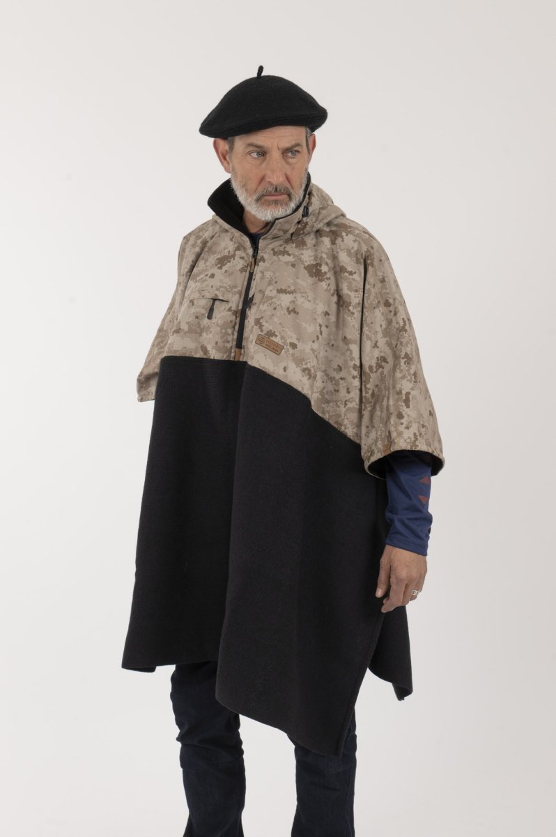 Poncho Taita Unisex Camo/Café - Imagen 4