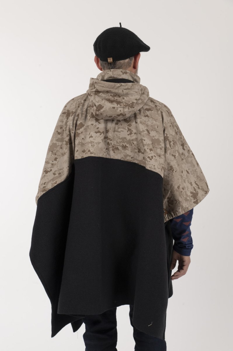 Poncho Taita Unisex Camo/Café - Imagen 5