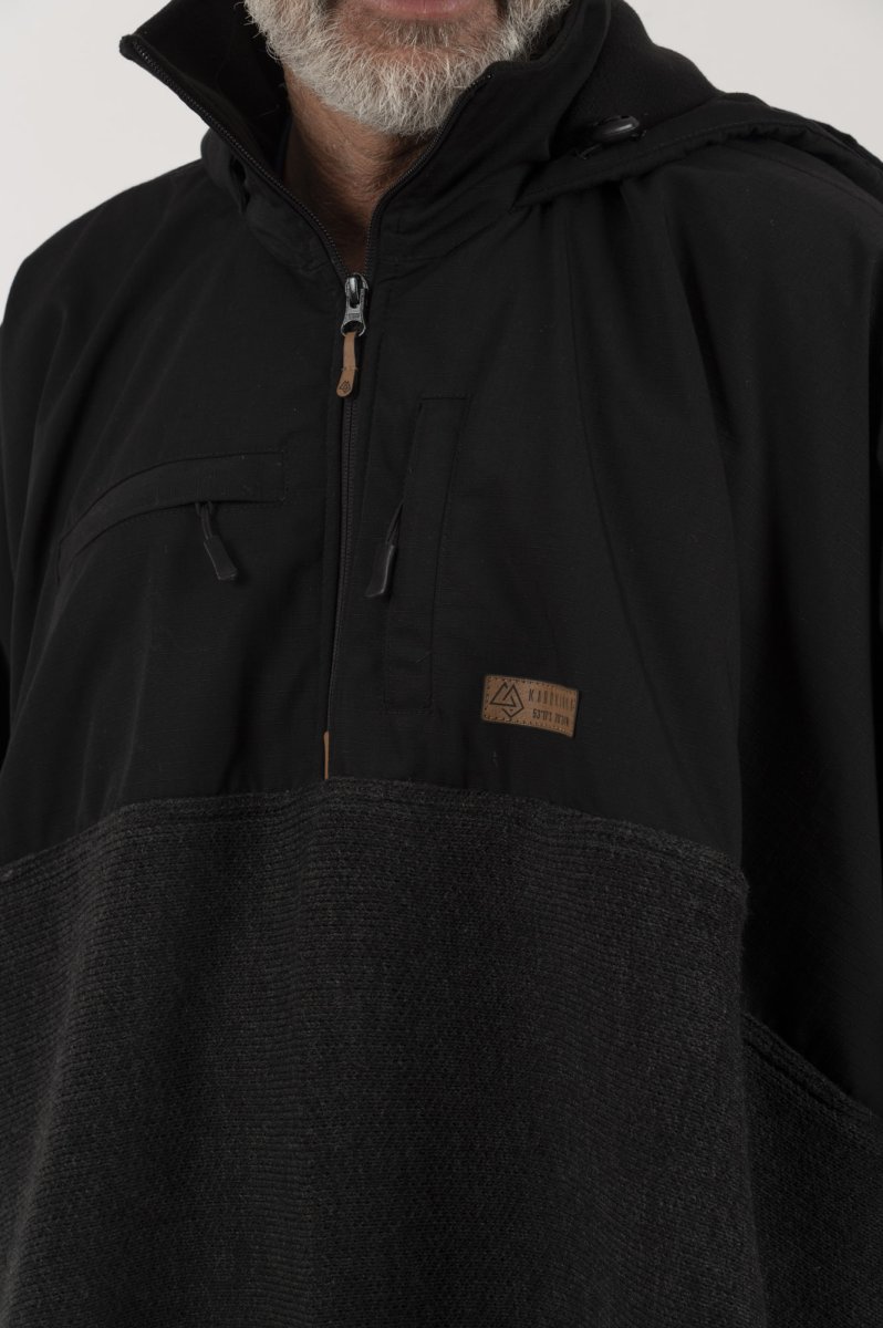 Poncho Taita Unisex Negro/Marengo - Imagen 4