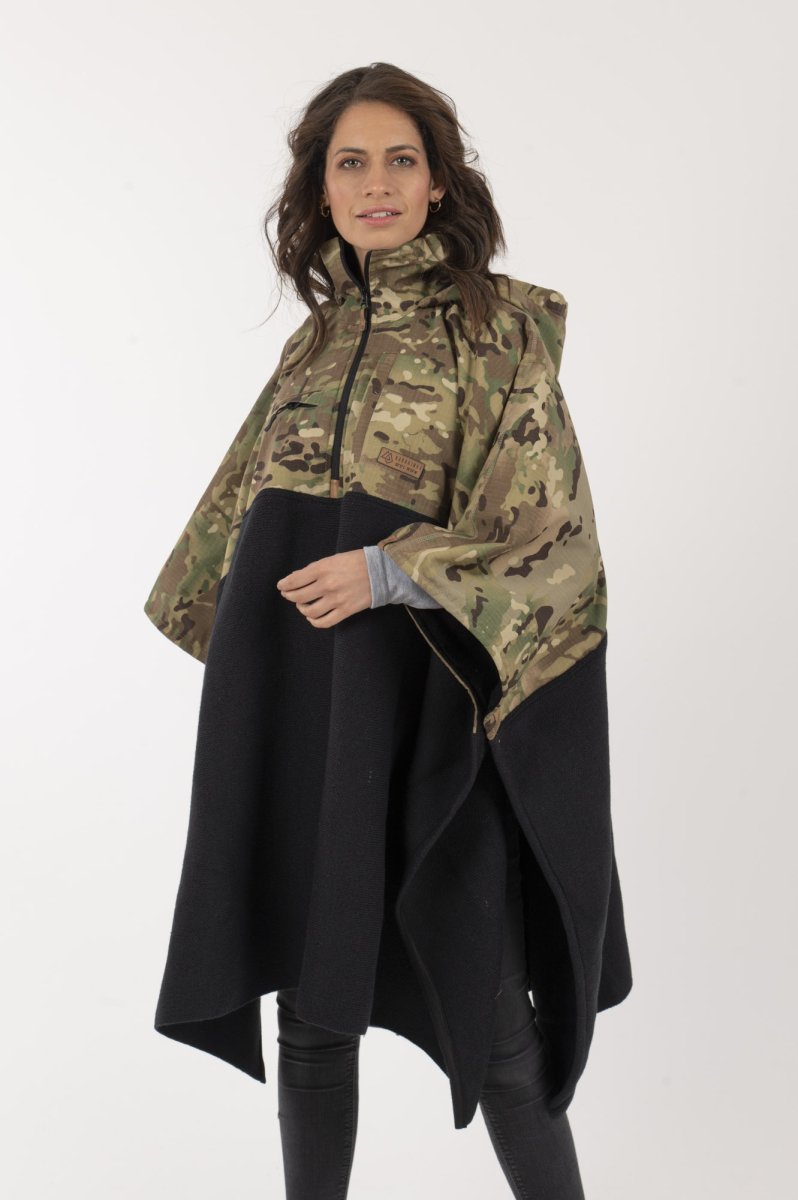 Poncho Taita Unisex Camo/Verde - Imagen 4