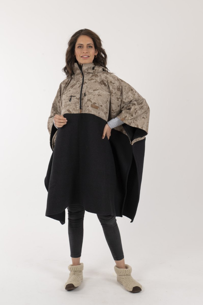 Poncho Taita Unisex Camo/Café - Imagen 6