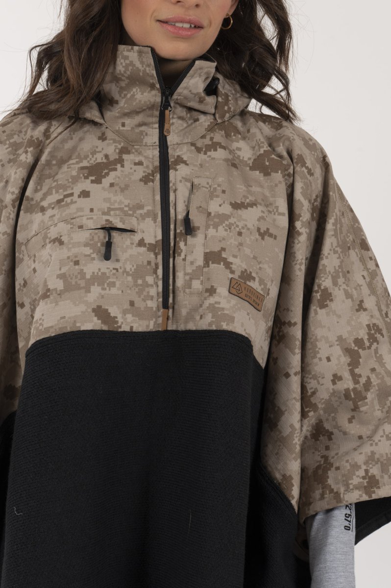 Poncho Taita Unisex Camo/Café - Imagen 7