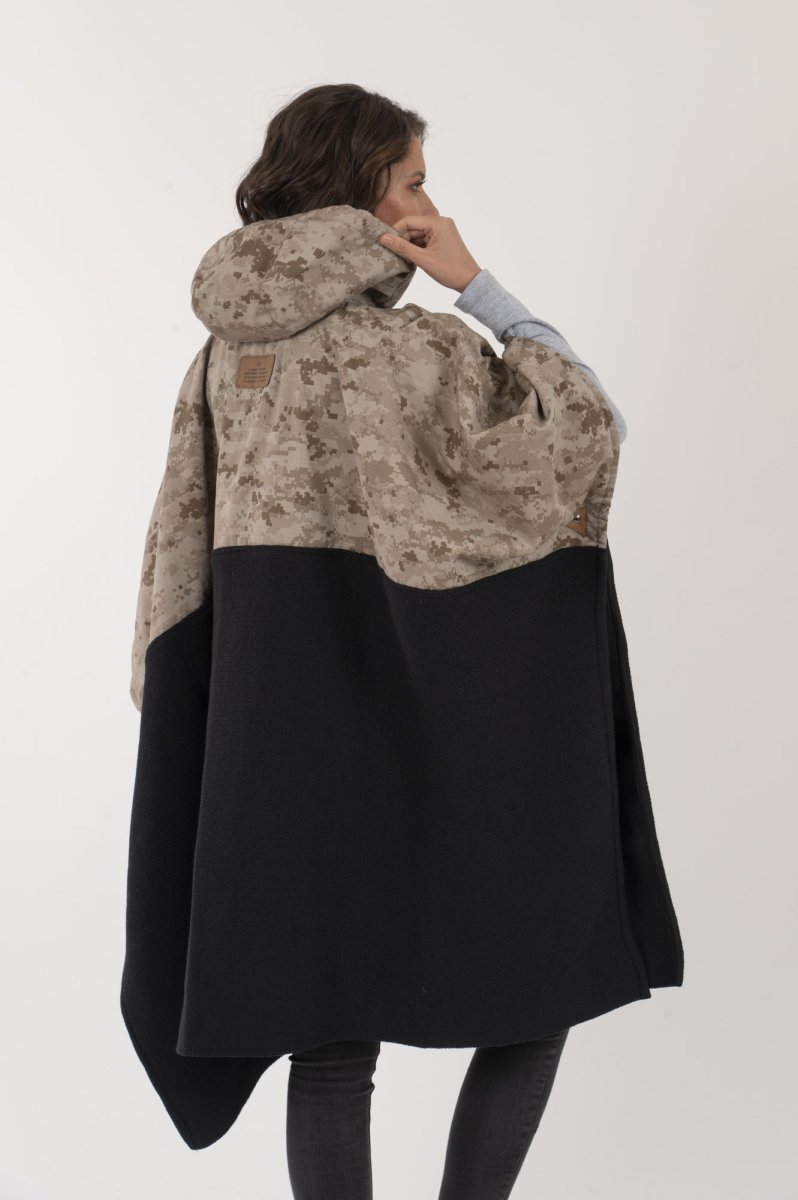 Poncho Taita Unisex Camo/Café - Imagen 8