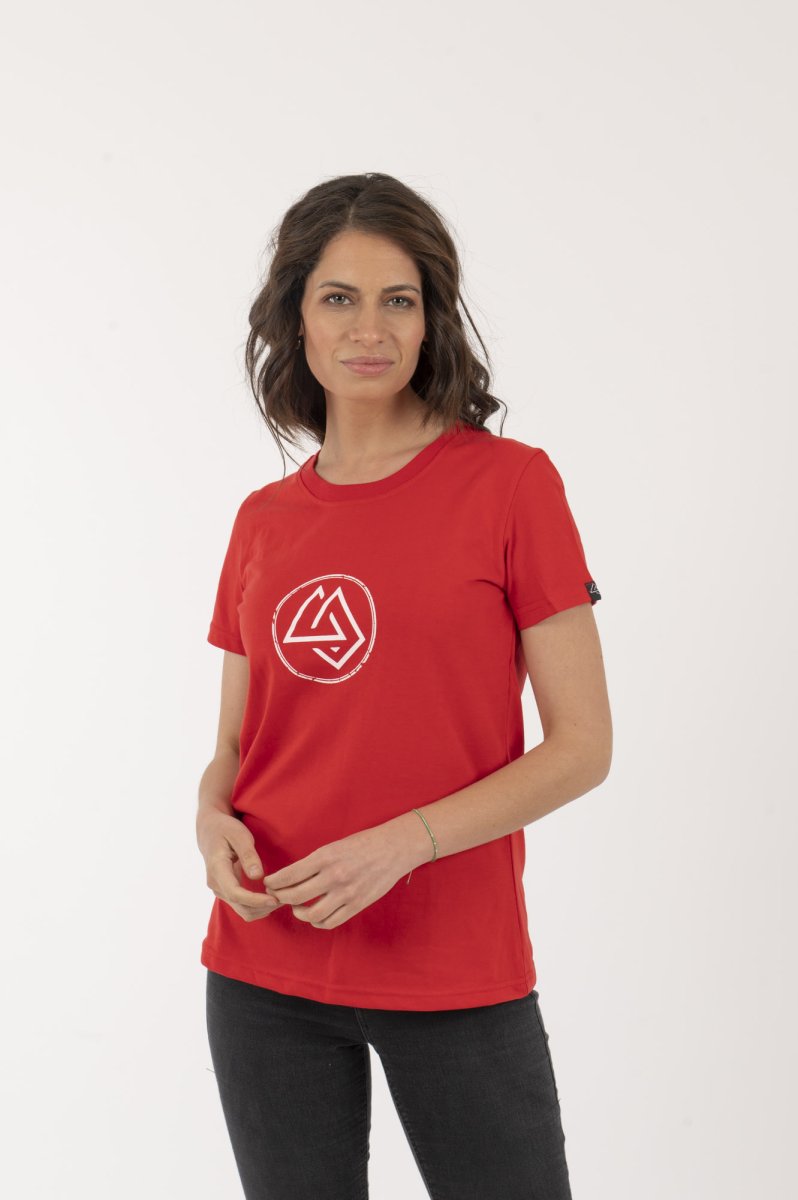 Polera Mujer Logo Circular Roja - Imagen 3