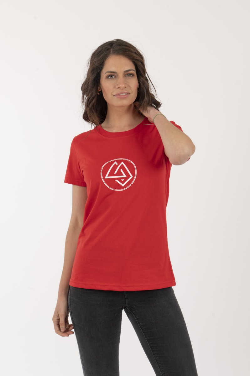 Polera Mujer Logo Circular Roja - Imagen 4