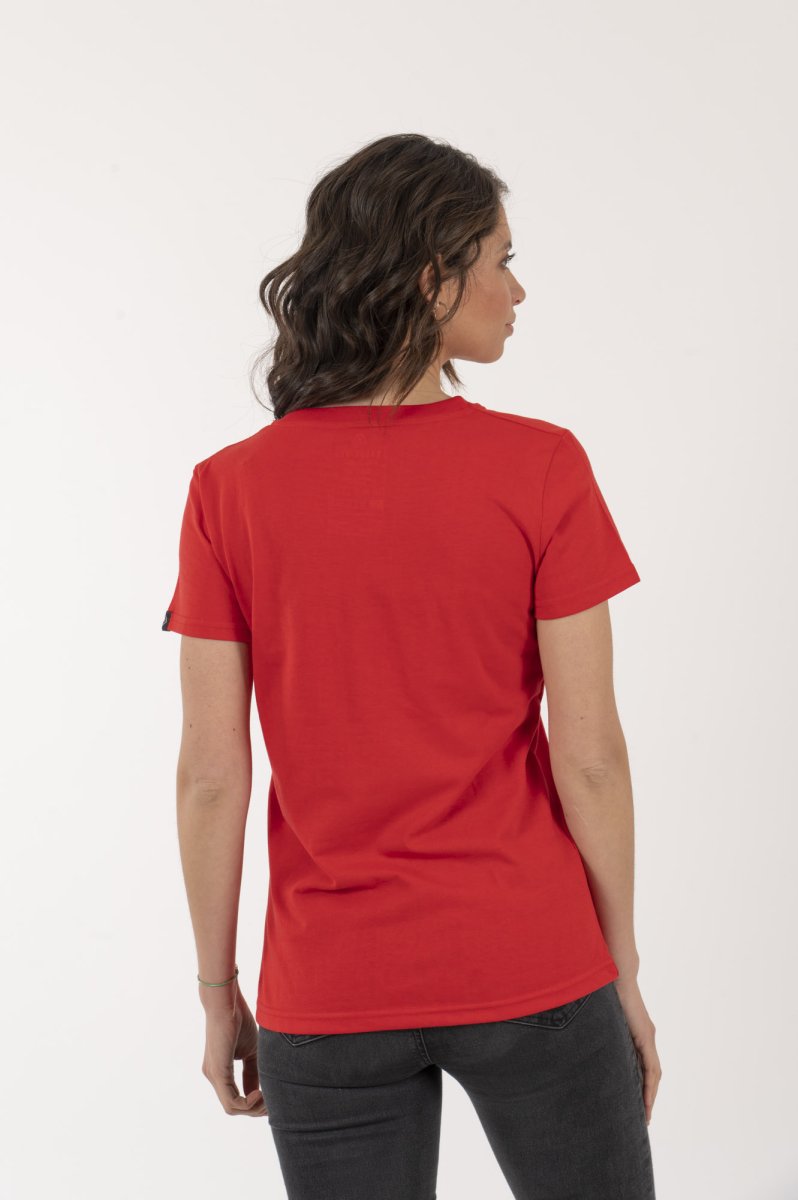 Polera Mujer Logo Circular Roja - Imagen 5