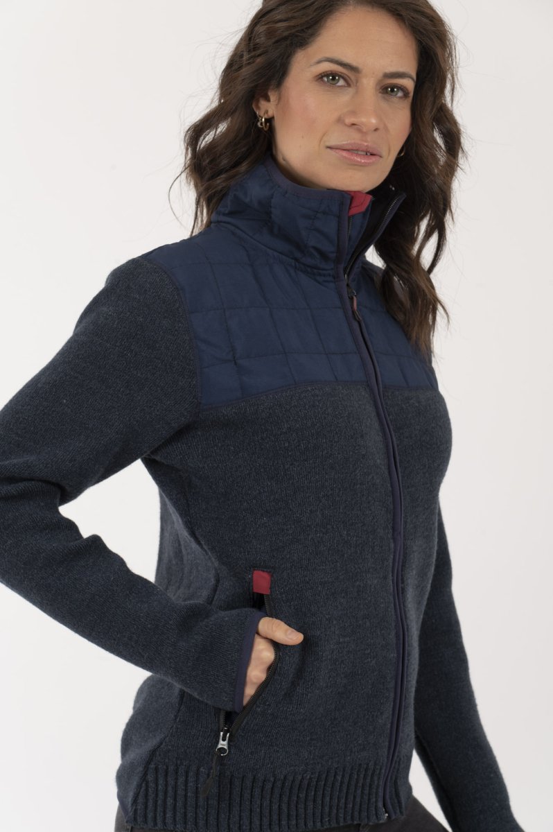 Bomber Hibrido Herrtschiske Mujer Azul - Imagen 4