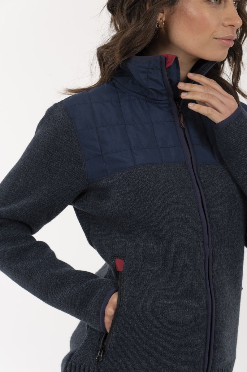 Bomber Hibrido Herrtschiske Mujer Azul - Imagen 5
