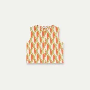 Top corto con estampado Aloe