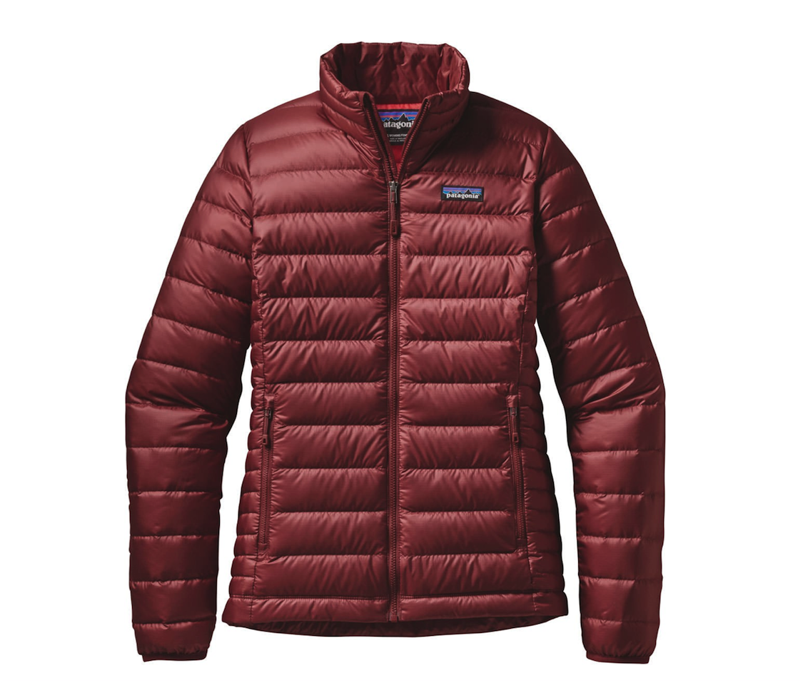Parka Pluma Down Sweater Jacket Mujer Rojo