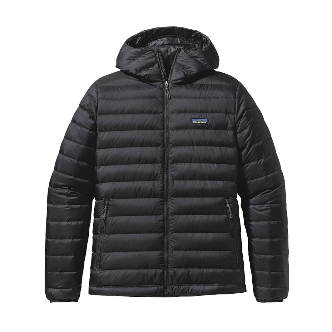 Parka Pluma Down Sweater Hoody Hombre Negro