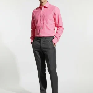 Drake's Pink Spread Collar Button Down Shirt